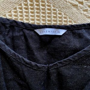 Linenfox Hazel top in black XS